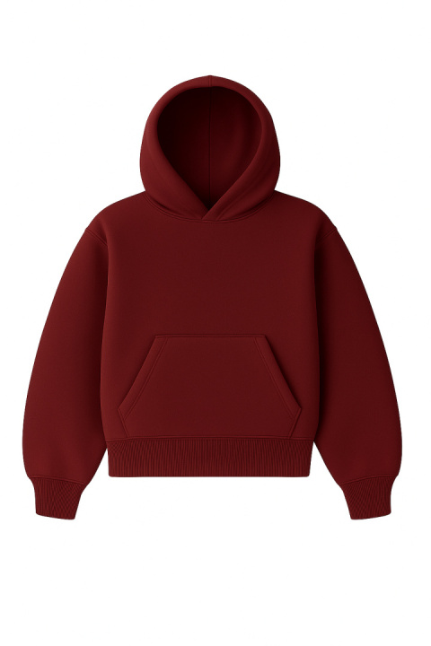 BLUZA BOXY BORDOWA BLUZA BOXY BORDOWA