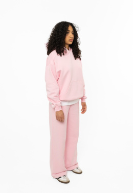 BLUZA BOXY PUDROWY RÓŻ