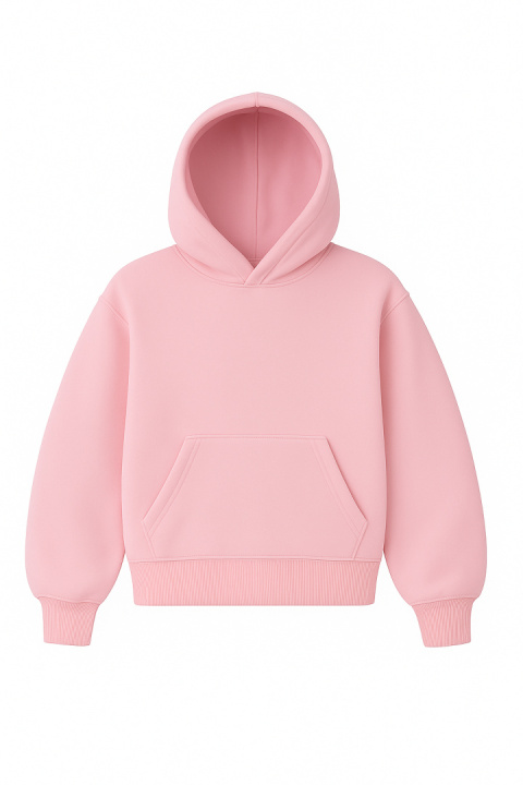 BLUZA BOXY PUDROWY RÓŻ BLUZA BOXY PUDROWY RÓŻ
