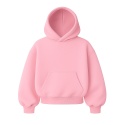 BLUZA BOXY PUDROWY RÓŻ