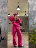 BLUZA BOXY RÓŻOWA