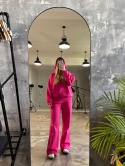 BLUZA BOXY RÓŻOWA