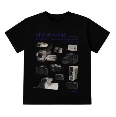 CAMERAS BLACK KOSZULKA CAMERAS BLACK KOSZULKA