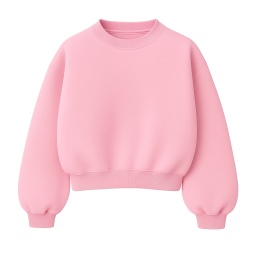 CREWNECK PUDROWY RÓŻ