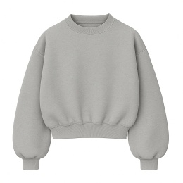 CREWNECK SZARY